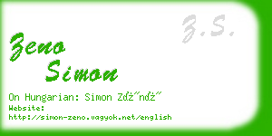 zeno simon business card